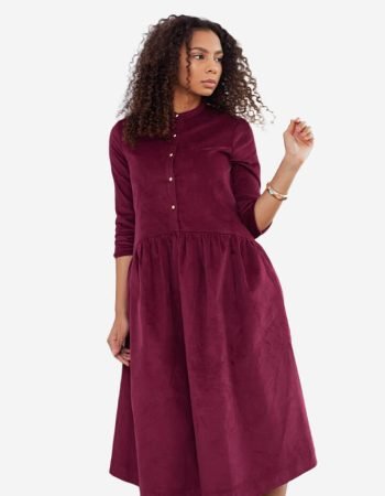 Meena dress maroon
